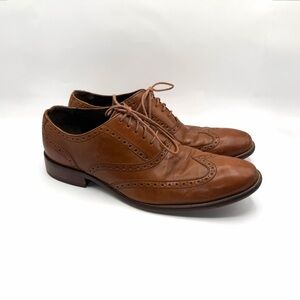 Cole Haan Williams Wingtip II Brogue Oxford Tan Grand.Øs Size 11M Men’s Shoes